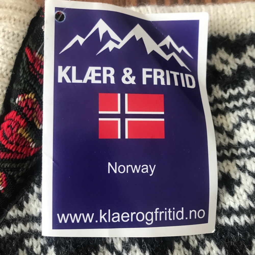 NWT Klaer & Fritid Norwegian 100% Wool Ski Sweater - Picture 3 of 8
